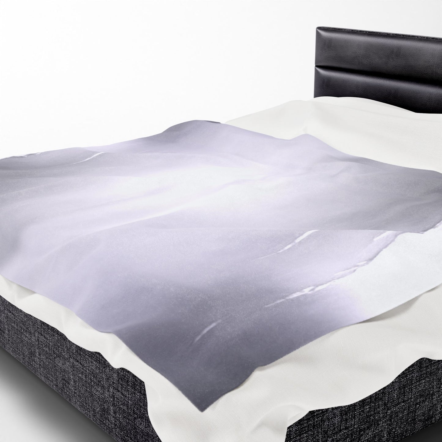 Sephia Sea Dark Fog Velveteen Plush Blanket, 60" x 80"