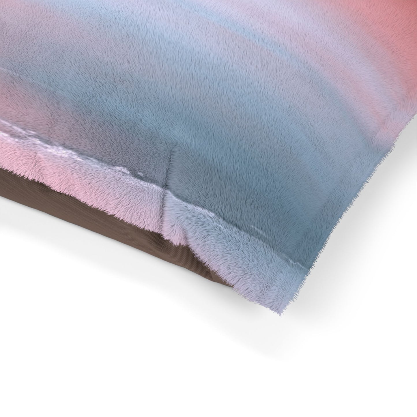 Gray Sea Pink Fog 28" × 18" Pet Bed