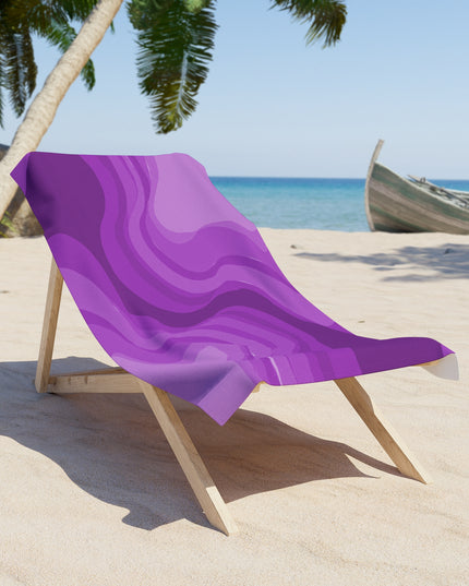 Wavey Purple Wavey 30" x 60" Beach Towel