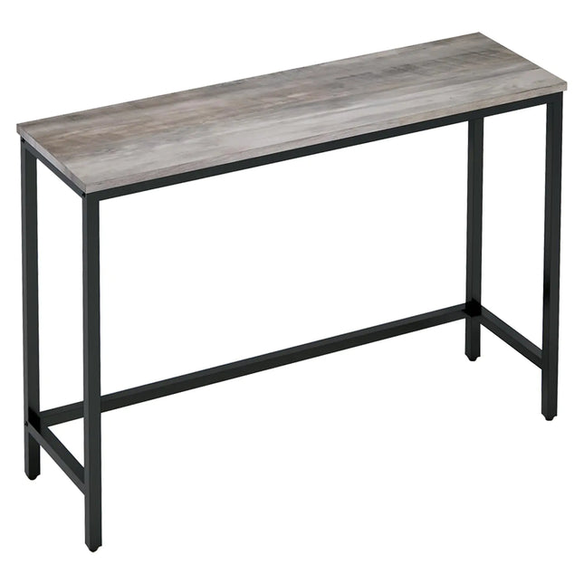 Timberer 39.4” Grey Console Table – Hallway, Entryway, Living Room Sofa Table with Easy Assembly