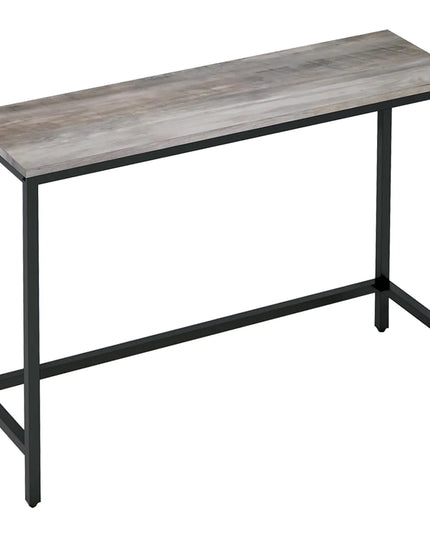Timberer 39.4” Grey Console Table – Hallway, Entryway, Living Room Sofa Table with Easy Assembly