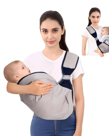 Baby Sling Carrier – Adjustable Lightweight Breathable Baby Carrier for Newborns to Toddlers (7-45 lbs) with Hip Seat, Nursing Wrap – Grey