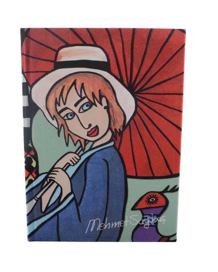BiggDesign Girl with Umbrella Notebook 5.5" x 7.9" inches