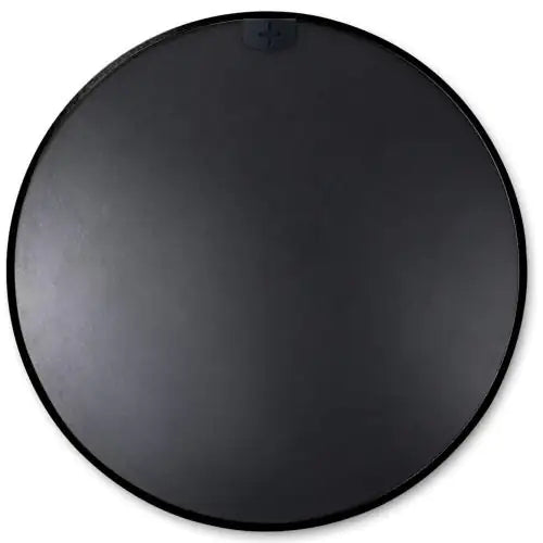 Black 24" Inch Metal Round Bathroom Mirror