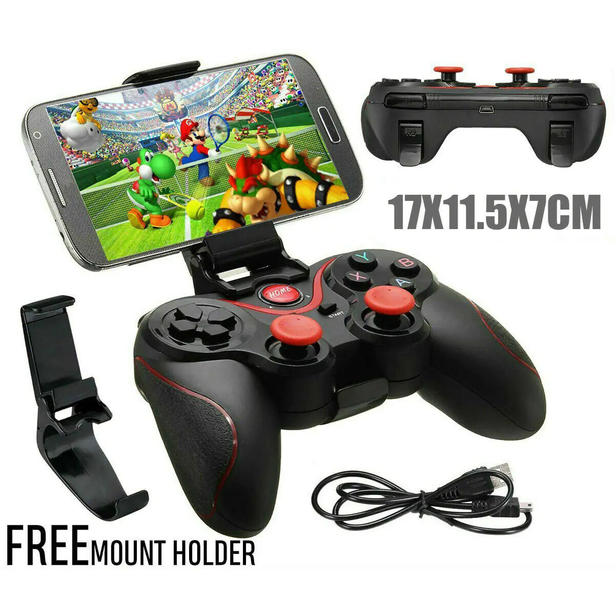 Wireless Bluetooth Game Controller for iOS & Android Devices
