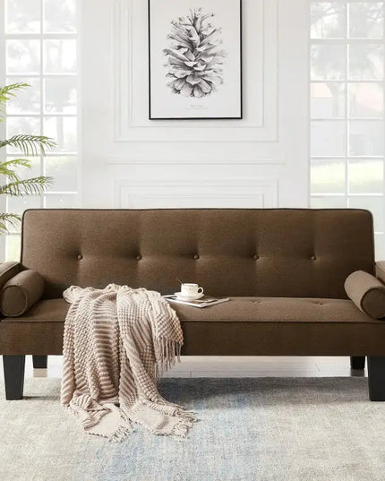 Fabric Sofa, Modern Love Seat Sofa Furniture, With Pillows, Living Room Button Tufted Sofa, Pull Point Design