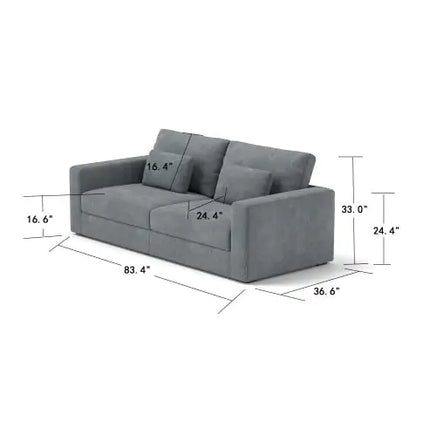 Modern Sofa Couches For Living Room, 3 Seater Sofa