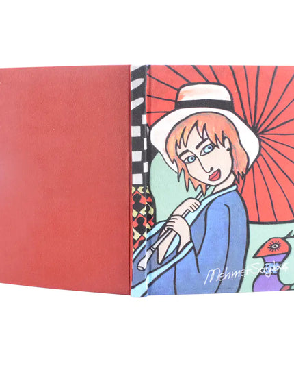 BiggDesign Girl with Umbrella Notebook 5.5" x 7.9" inches