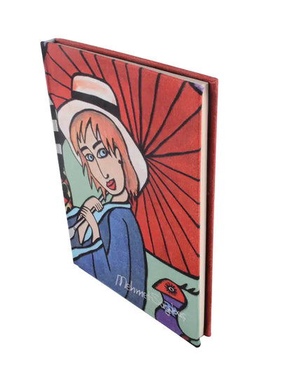 BiggDesign Girl with Umbrella Notebook 5.5" x 7.9" inches