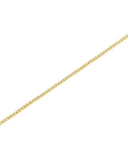 .925 Sterling Silver 1.0 Cttw Miracle-Set Diamond Round Faceted Bezel Tennis Bracelet (I-J Color, I3 Clarity)