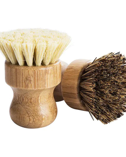 Bamboo Sisal Fiber Dish Brush