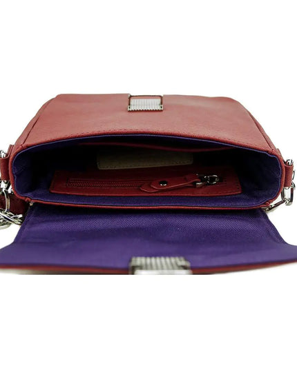 Tiny Leather Handbag -Cabernet