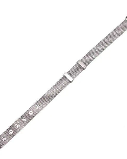 Stainless Steel Slider Bracelet -Silver