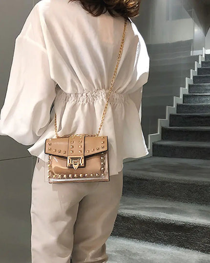 Betty Shoulder Bag -Clear/Tan
