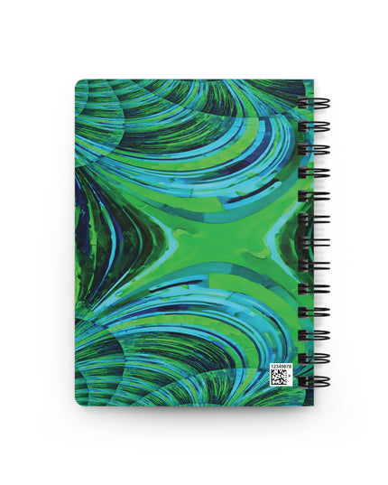 Uzi Spiral Blue Green Bound Journal, 5" x 7" 150 pages