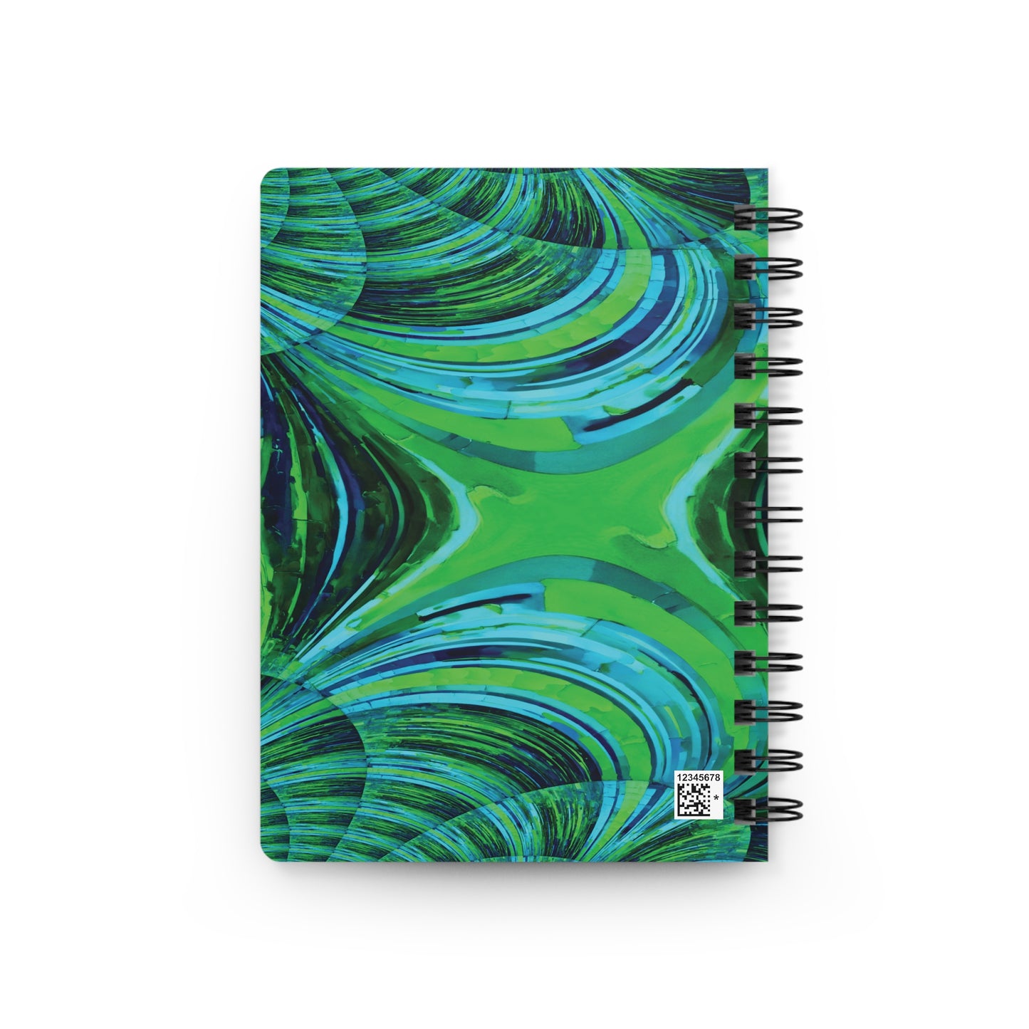 Uzi Spiral Blue Green Bound Journal, 5" x 7" 150 pages
