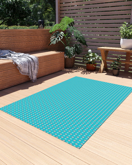 Tif Green Star-crossed Bodies Outdoor Rug, 48" x 72"