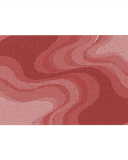 Power Red Wavey Rally Towel, 11" x 18"