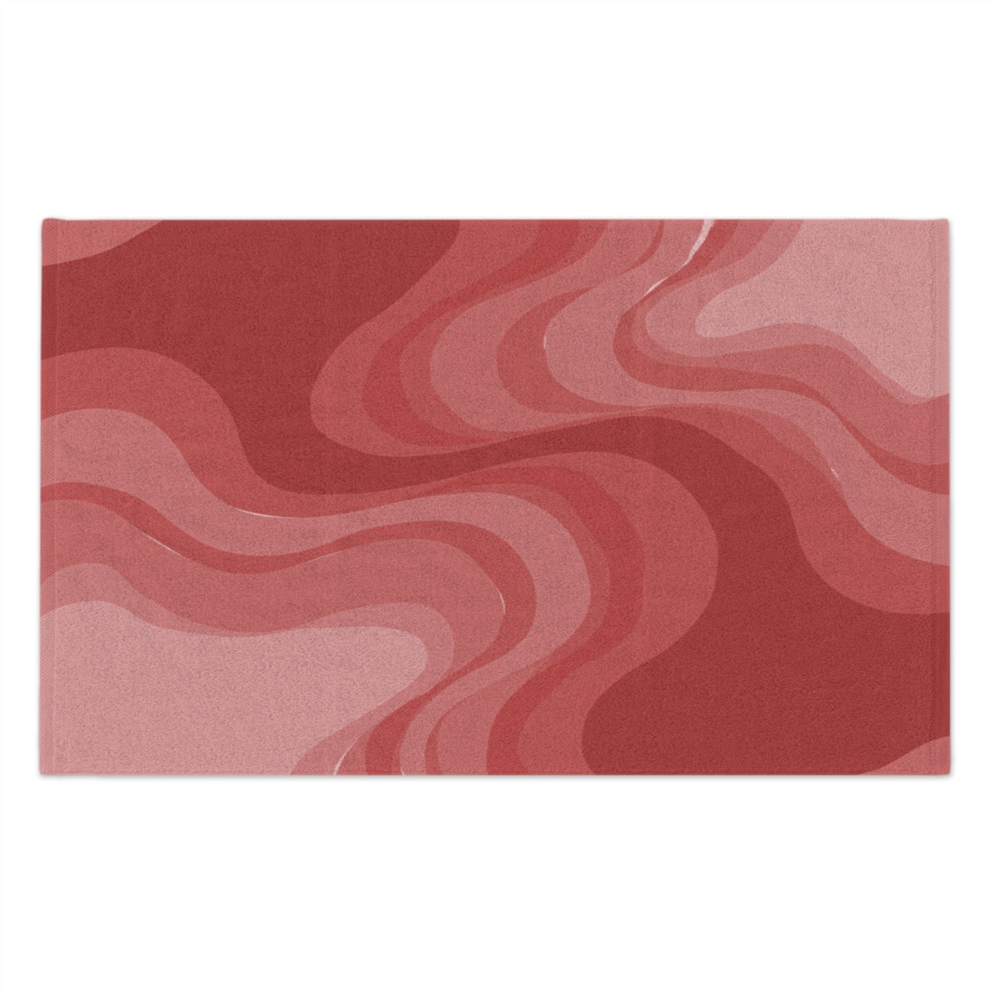 Power Red Wavey Rally Towel, 11" x 18"