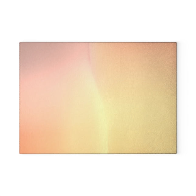 Hot Peach Fade 8" x 11" Glass Cutting Board