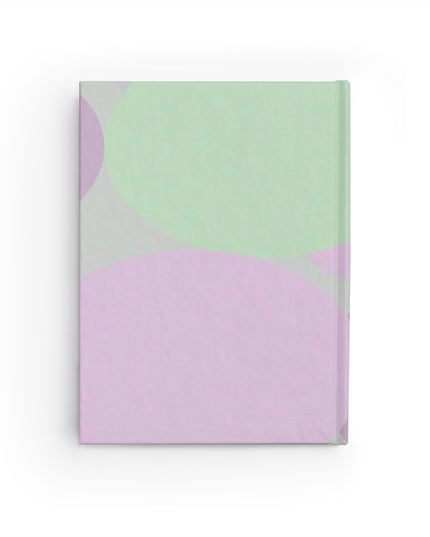 Pastel Lavender Purple and Soft Green Patches 5" x 7" Journal - 128 Blank pages