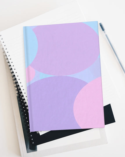 Pastel Purple and Mauve Patches 5" x 7" Journal - 128 Blank pages