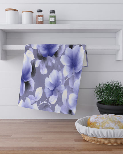 Indigo Blossom Floral Bunch Tea Towels (cotton, poly), 18" x "30