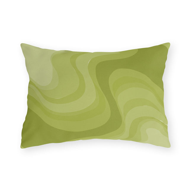 Lemon Wavey 20" x 14" Outdoor Pillow