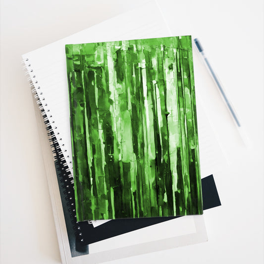Striped Mint Pastel 5" x 7" Journal - 128 Blank pages