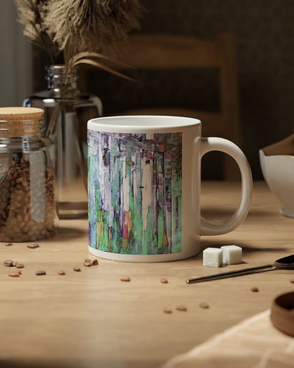 Striped Pastels 20 oz White Glossy Jumbo Mug