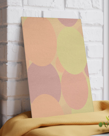 Pastel Hot Peach Patches 8" x 11" Glass Cutting Board