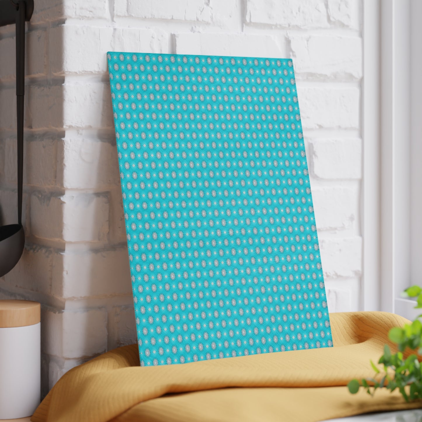 Tif Green Star-crossed Bodies Glass Cutting Board,  8" x 11"