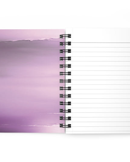 Dark Pink Sea Amethyst Fog Spiral Bound Journal, 5" x 7" 150 pages