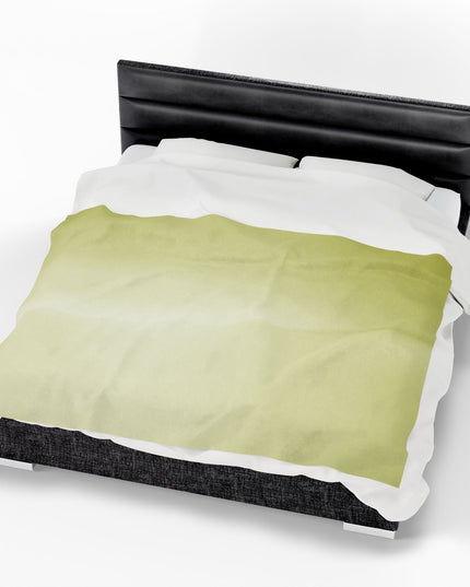 Lemon Fade Velveteen Plush Blanket, 60" x 80"