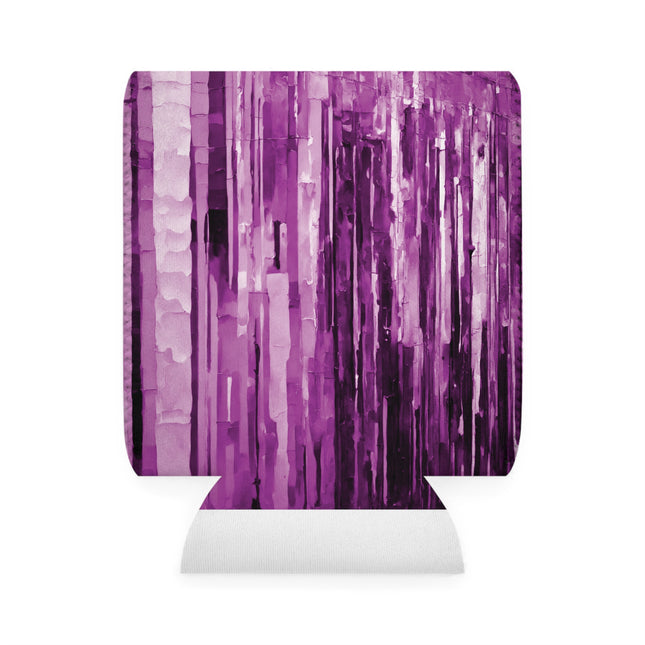 Striped Powder Lavender 12 oz Can Cooler Sleeve