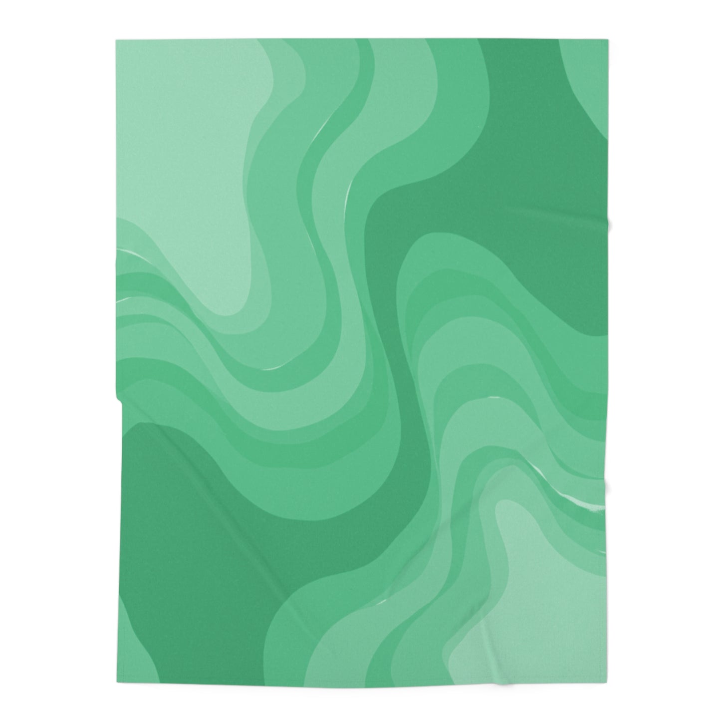 Mint Green Wavey Baby Swaddle 30″×40″ Blanket
