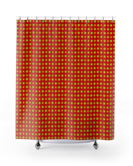 Late Evening Star-crossed Bodies Shower Curtain, 71" x 74"