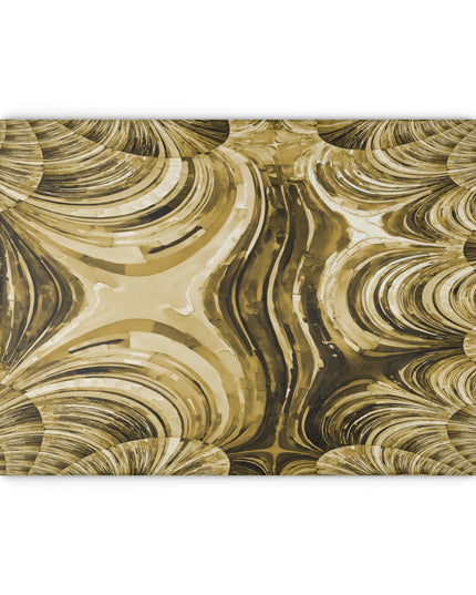 Uzi Spiral Light Brown 11" x 15" Glass Cutting Board