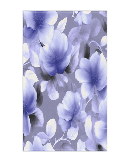 Indigo Blossom Floral Bunch Tea Towels (cotton, poly), 18" x "30
