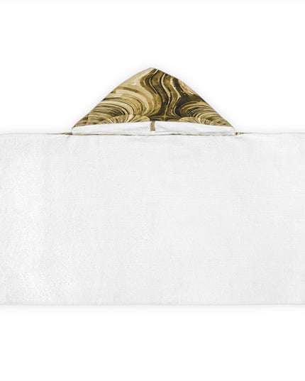 Uzi Spiral Light Brown Youth Hooded Towel, 24" x 48"