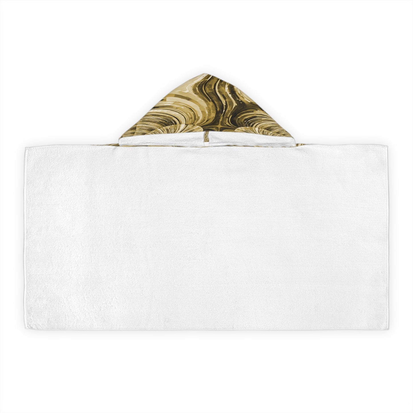 Uzi Spiral Light Brown Youth Hooded Towel, 24" x 48"