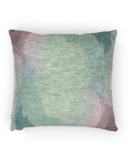 Green Sea Lavender Fog Woven Pillow, 17" x 18"