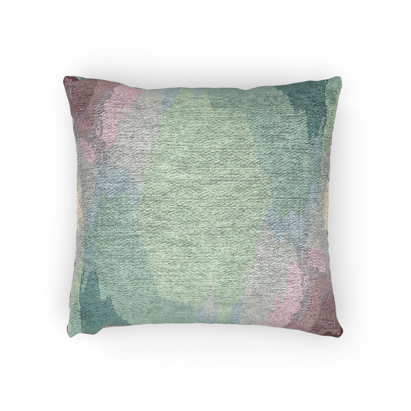 Green Sea Lavender Fog Woven Pillow, 17" x 18"