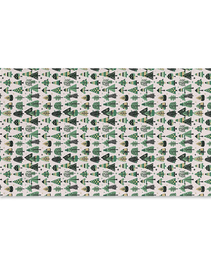Mini Vintage Green Trees Hand Towel, 16" x 28"