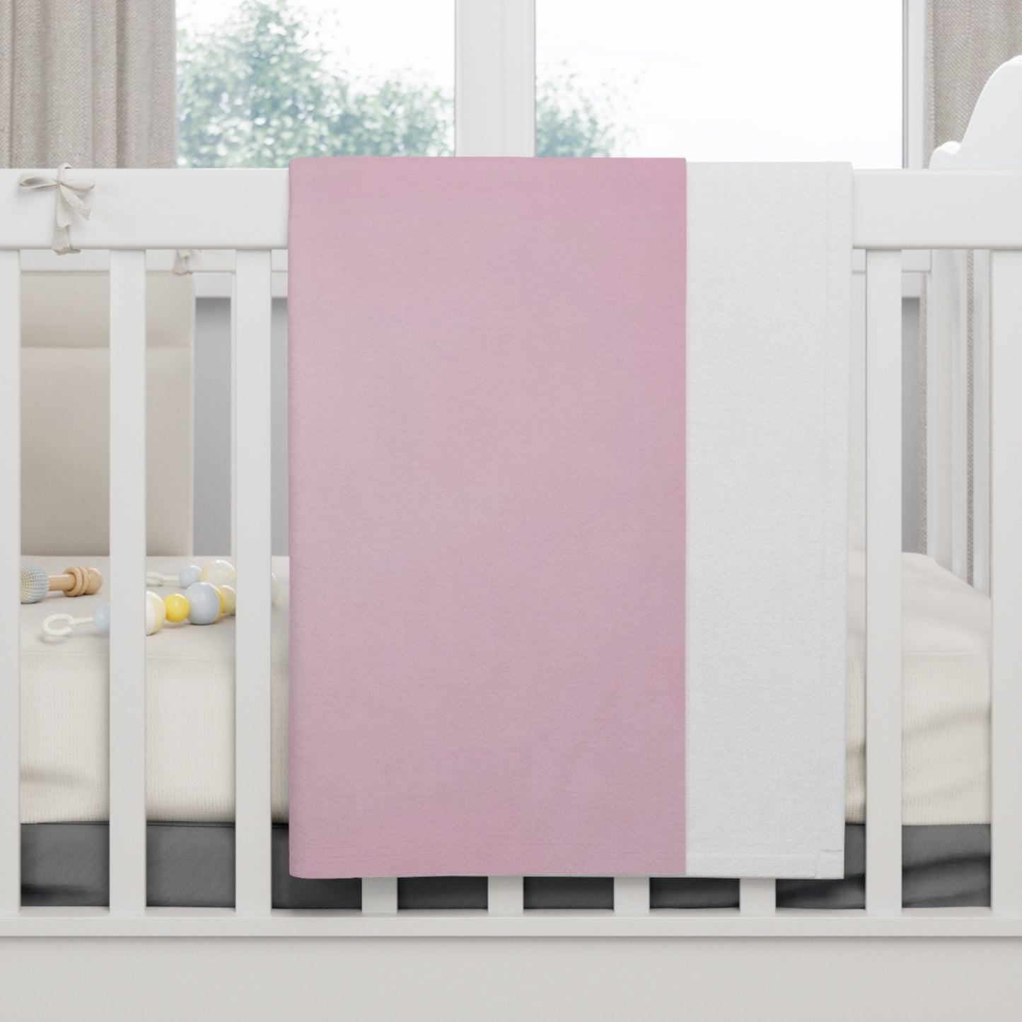 Pink Blush Fade Soft Fleece Baby Blanket, 30" x 40"