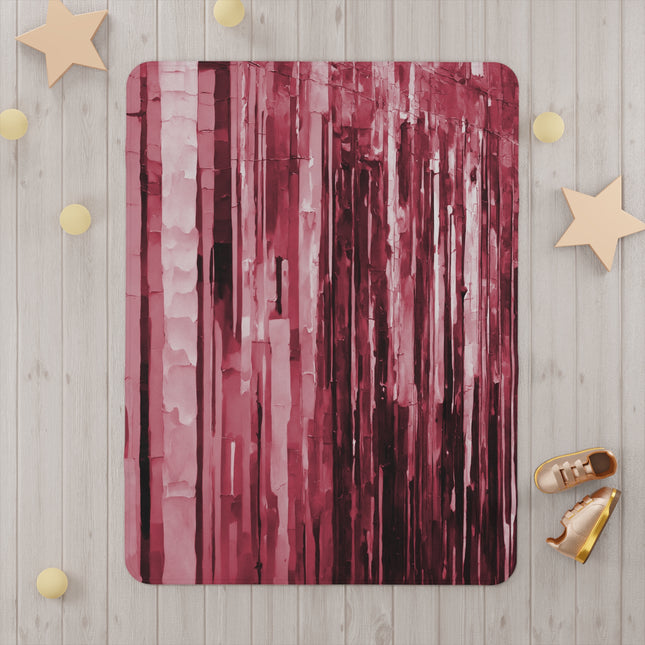 Striped Ruby Toddler Blanket, 30" x 40"