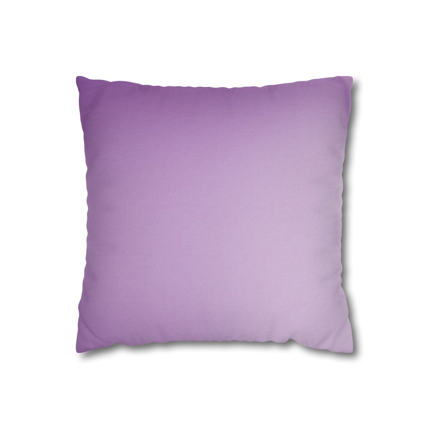 Soft Lavender Fade Spun Polyester Square Pillowcase, 14" x 14"