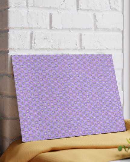 Lavender Star-crossed Bodies Glass Cutting Board,  8" x 11"