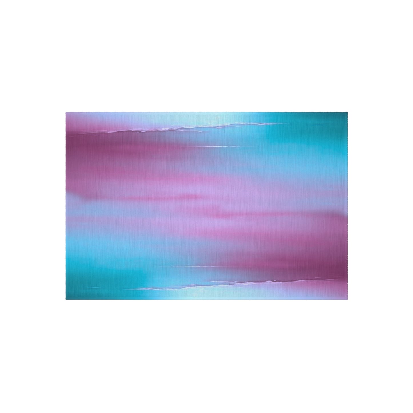 Wine Sea Blue Fog Outdoor Rug, 24" x 36"