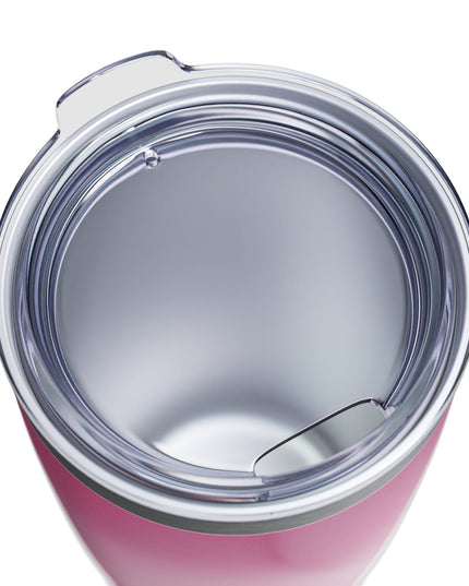 Pink Blush Fade Ringneck Tumbler, 20oz in white